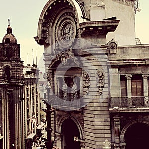Mexico City Building and Clock