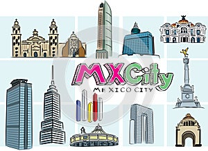Mexico city buildings
