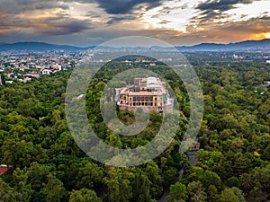 Mexico City - Chapultepec Castle panoramic view - sunset photo