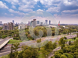 Mexico City Chapultepec panoramic view photo