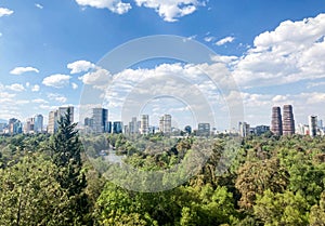 Mexico City Landscape from the Chapultepec Castle