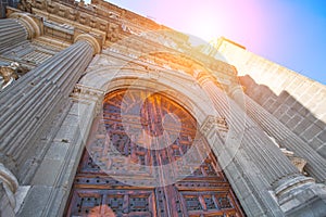 Mexico City, Metropolitan Cathedral of the Assumption of Blessed Virgin Mary into Heavens â€“ a landmark Mexican cathedral on the