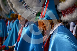 Mexico City, Mexico-December 9, 2018:Pilgrims Celebrate The Festivities at the Basilica of Guadalupe