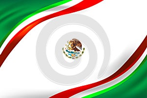 Mexico flag color background concept