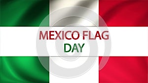 Mexico flag day background