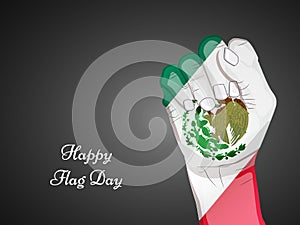 Mexico Flag Day background photo