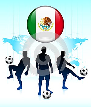 Mexico Flag Icon on Soccer Team