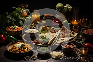 Mexico food, tacos, quesadillas, enchiladas chiles en nogada pozole tortas, tamales, known for its diversity