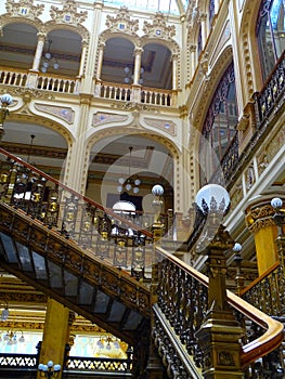 Mexico city, post office building, interior staircase photo