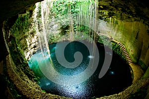 Mexico. Ik-Kil Cenote photo