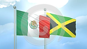 Mexico and Ireland Flag Together A Concept of Relations