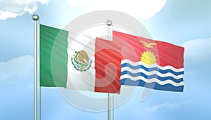 Mexico and Kazakhstan Flag Together A Concept of Relations