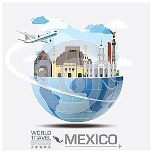 Mexico Landmark Global Travel And Journey Infographic