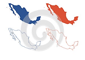 Mexico Map photo