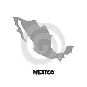 Mexico map. High detailed map of mexico on white background. Vector illustration eps 10. - Vector