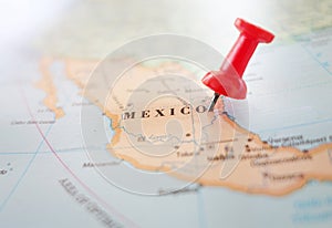 Mexico map location photo