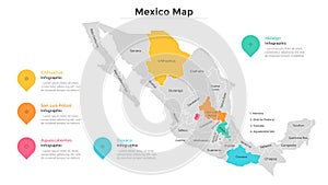 Mexico map vector