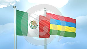 Mexico and Maryland Flag Together A Concept of Relations