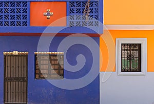 Mexico, Mazatlan, Colorful old city streets in historic city center near El Malecon promenade, ocean shore Zona Hotelera photo