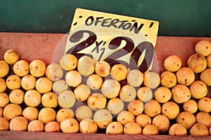 MEXICO, MEXICO - Aug 22, 2020: Fruta en mercado de mexico en oferta photo
