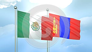 Mexico and Monaco Flag Together A Concept of Relations