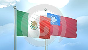 Mexico and Morocco Flag Together A Concept of Relations