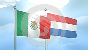 Mexico and Namibia Flag Together A Concept of Relations