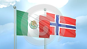 Mexico and Nigeria Flag Together A Concept of Relations