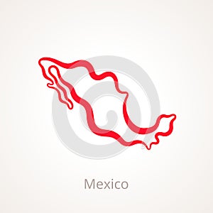 Mexico - Outline Map