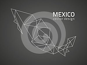 México negro triángulo perspectiva mosaico describir 