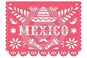 Mexico Papel Picado Banner photo