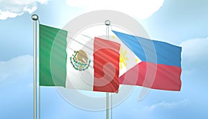 Mexico and Poland Flag Together A Concept of Relations