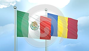 Mexico and Qatar Flag Together A Concept of Relations