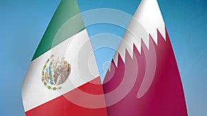 Mexico and Qatar two flags