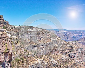 Mexico, Scenic landscapes of the famous Copper Canton Barranca del Cobre photo