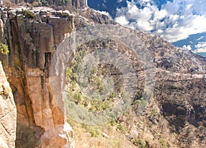 Mexico, Scenic landscapes of the famous Copper Canton Barranca del Cobre