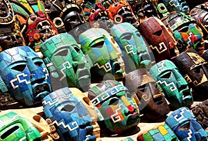 Mexico Souvenir masks photo