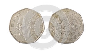 Mexico Ten Pesos Coin