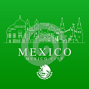 Mexico Travel Landmarks.