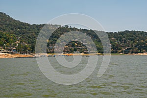 Mexico, Valle de Bravo March 26, 2021, View of the lake coast