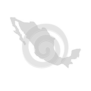 Mexico vector map icon. Mexico country america map, mexican territory