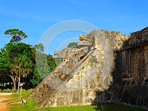 Mexico, Yucatan, Chichen Itza, El Castillo Kukulcan pyramid