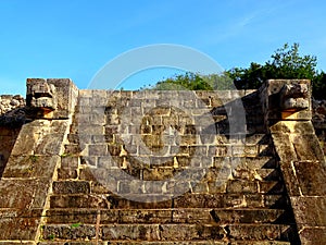 Mexico, Yucatan, Chichen Itza, El Castillo Kukulcan pyramid