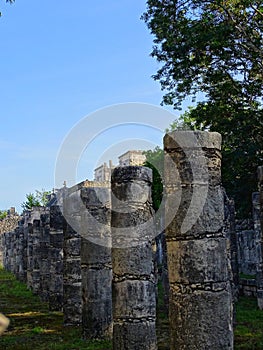 Mexico, Yucatan, Chichen Itza, El Castillo Kukulcan pyramid