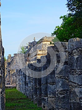 Mexico, Yucatan, Chichen Itza, El Castillo Kukulcan pyramid