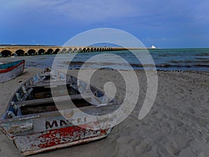 Mexico, Yucatan, coastal town of Progreso photo