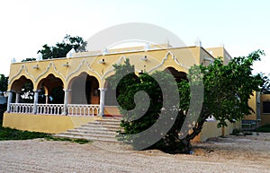 Mexiko houses colonial old stil Merida