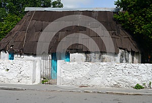 Mexiko houses colonial old stil Merida photo