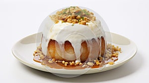 Meze platter, Turkish appetizer on white background