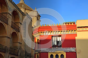 Mezquita Cathedral at a bright sunny day in the heart of histo